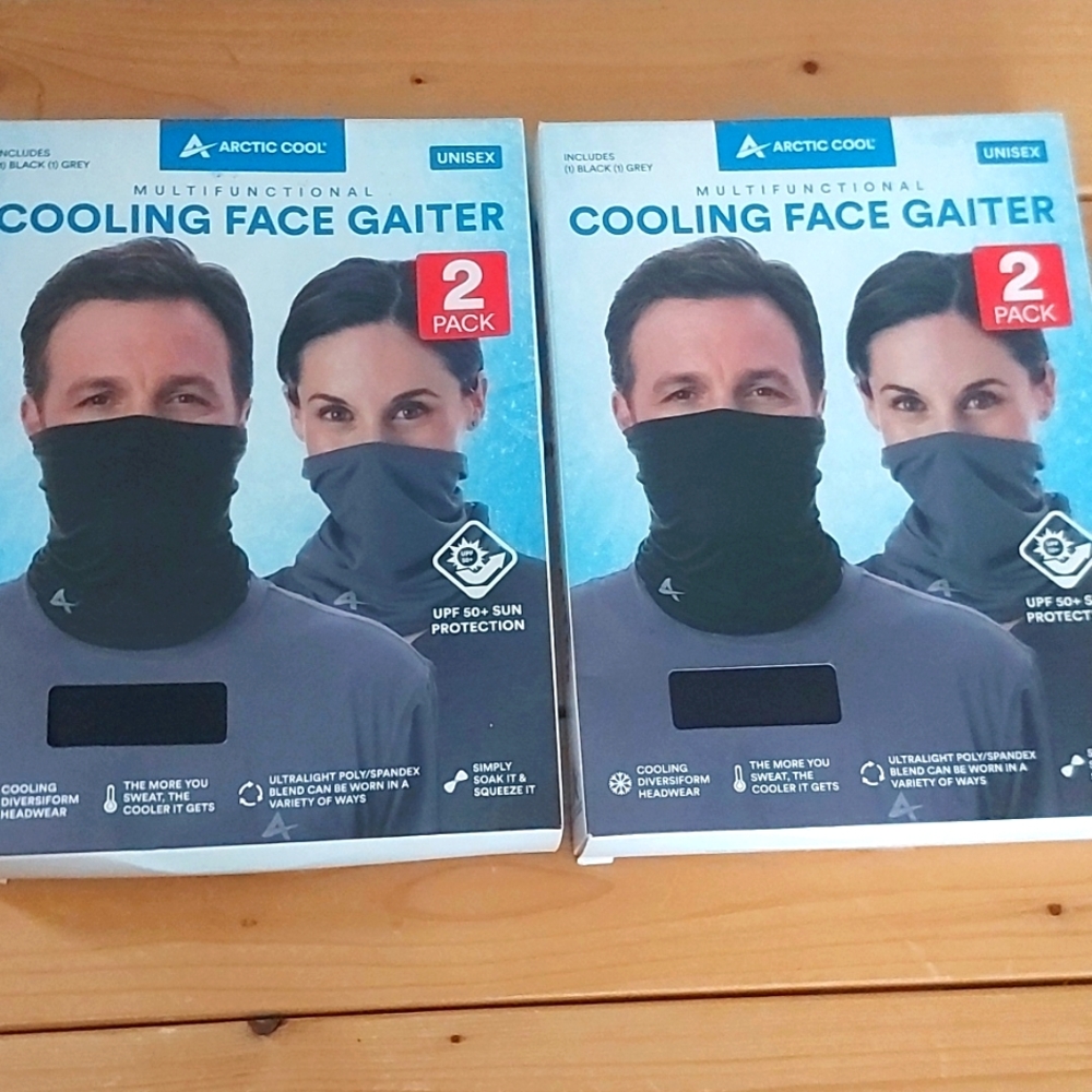 2 pack Multi functional cooling face gaiter
